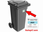 Nové známky na smetné nádoby 2025