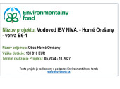 Vodovod IBV NIVA. - Horné Orešany - vetva B6-1