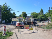 Križovatka ulíc Hlavná / Horné Záhumnie neprejazdná - Modernizácia cesty II/502 Horné Orešany
