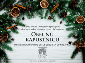 Pozvánka na obecnú kapustnicu - nedeľa , 28.12.2025
