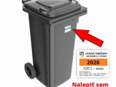 Nové známky na smetné nádoby 2026