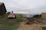 Požiar v areáli bývalého PD Horné Orešany, august 2020