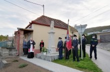 Požehnanie obnovenej sochy sv. Floriána