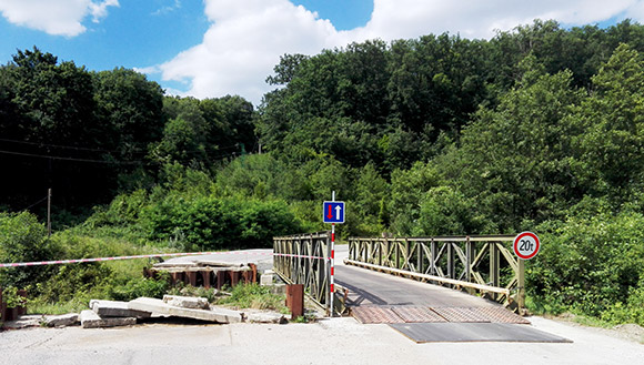 Most Majdánske Horné Orešany