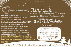Adventný koncert Horné Orešany
